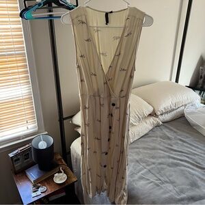 Knot Sisters X Anthropologie Jungle Cat Midi Dress